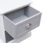 vidaXL Mesitas de noche 2 unidades madera de Paulownia gris 38x28x45cm vidaXL Mesitas de noche 2 unidades madera de Paulownia gris 38x28x45cm