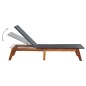 vidaXL Tumbona de ratán sintético y madera maciza de acacia vidaXL Tumbona de ratán sintético y madera maciza de acacia