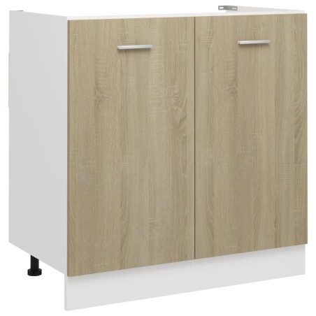 vidaXL Armario inferior de fregadero madera ingeniería 80x46x81,5cm