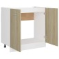 vidaXL Armario inferior de fregadero madera ingeniería 80x46x81,5cm vidaXL Armario inferior de fregadero madera ingeniería 80x46x81,5cm