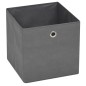 vidaXL Cajas de almacenaje 10 uds textil no tejido 32x32x32 cm gris vidaXL Cajas de almacenaje 10 uds textil no tejido 32x32x32 cm gris