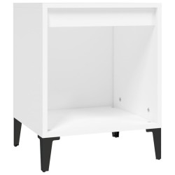 vidaXL Mesita de noche color blanco 40x35x50 cm