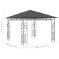 vidaXL Cenador con mosquitera gris antracita 3x3x2,73 m 180 g/m² vidaXL Cenador con mosquitera gris antracita 3x3x2,73 m 180 g/m²