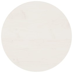 vidaXL Superficie de mesa madera maciza de pino blanco Ø50x2,5 cm