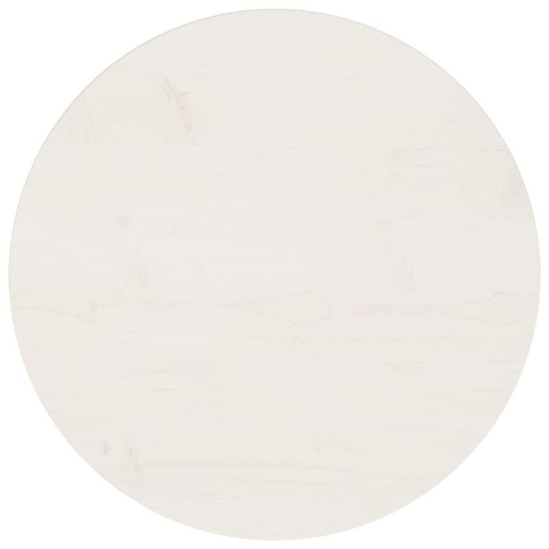 vidaXL Superficie de mesa madera maciza de pino blanco Ø50x2,5 cm vidaXL Superficie de mesa madera maciza de pino blanco Ø50x2,5 cm