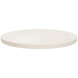 vidaXL Superficie de mesa madera maciza de pino blanco Ø50x2,5 cm