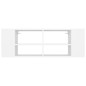 vidaXL Mueble de pared para TV madera contrachapada blanco 102x35x35cm