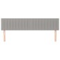 vidaXL Cabeceros 2 unidades de tela gris claro 90x5x78/88 cm