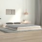 vidaXL Estructura de cama madera maciza de pino blanco 120x200 cm