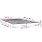 vidaXL Estructura de cama madera maciza de pino blanco 120x200 cm