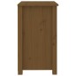 vidaXL Mesita de noche madera maciza de pino marrón miel 50x35x61,5 cm vidaXL Mesita de noche madera maciza de pino marrón miel 50x35x61,5 cm