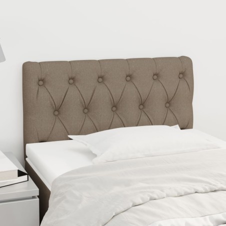 vidaXL Cabecero de tela gris taupe 80x7x78/88 cm