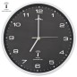 vidaXL Reloj de pared radiocontrol movimiento de cuarzo 31 cm negro vidaXL Reloj de pared radiocontrol movimiento de cuarzo 31 cm negro