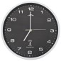 vidaXL Reloj de pared radiocontrol movimiento de cuarzo 31 cm negro vidaXL Reloj de pared radiocontrol movimiento de cuarzo 31 cm negro