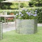 vidaXL Jardinera arriate acero recubrimiento polvo plata 100x100x68 cm vidaXL Jardinera arriate acero recubrimiento polvo plata 100x100x68 cm