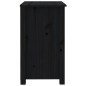 vidaXL Mesita de noche madera maciza de pino negra 50x35x61,5 cm vidaXL Mesita de noche madera maciza de pino negra 50x35x61,5 cm