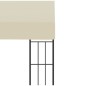 vidaXL Cenador con montaje en la pared tela color crema 3x3 m vidaXL Cenador con montaje en la pared tela color crema 3x3 m