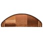 vidaXL Alfombrilla autoadhesiva de escalera 15 uds marrón 65x21x4 cm vidaXL Alfombrilla autoadhesiva de escalera 15 uds marrón 65x21x4 cm