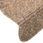 vidaXL Alfombrilla autoadhesiva de escalera 15 uds 65x21x4 cm marrón vidaXL Alfombrilla autoadhesiva de escalera 15 uds 65x21x4 cm marrón