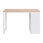 vidaXL Escritorio 120x60x75 cm color roble y blanco vidaXL Escritorio 120x60x75 cm color roble y blanco