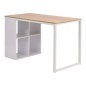 vidaXL Escritorio 120x60x75 cm color roble y blanco vidaXL Escritorio 120x60x75 cm color roble y blanco