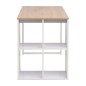 vidaXL Escritorio 120x60x75 cm color roble y blanco vidaXL Escritorio 120x60x75 cm color roble y blanco
