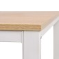 vidaXL Escritorio 120x60x75 cm color roble y blanco vidaXL Escritorio 120x60x75 cm color roble y blanco