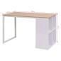 vidaXL Escritorio 120x60x75 cm color roble y blanco vidaXL Escritorio 120x60x75 cm color roble y blanco
