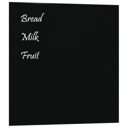 vidaXL Pizarra magnética de pared vidrio templado negro 40x40 cm