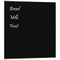 vidaXL Pizarra magnética de pared vidrio templado negro 40x40 cm vidaXL Pizarra magnética de pared vidrio templado negro 40x40 cm
