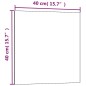 vidaXL Pizarra magnética de pared vidrio templado negro 40x40 cm vidaXL Pizarra magnética de pared vidrio templado negro 40x40 cm