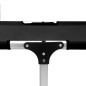 vidaXL Tumbona plegable alta para mayores aluminio negro