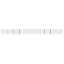 vidaXL Cerca de alambre con pinchos de anclaje gris antracita 1,4x25 m