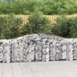 vidaXL Cesta de gaviones forma arco hierro galvanizado 400x50x80/100cm vidaXL Cesta de gaviones forma arco hierro galvanizado 400x50x80/100cm