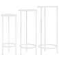 vidaXL Juego de soportes de planta 3 pzas estilo vintage metal blanco vidaXL Juego de soportes de planta 3 pzas estilo vintage metal blanco
