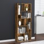 vidaXL Estantería madera contrachapada color roble ahumado 67x24x161cm vidaXL Estantería madera contrachapada color roble ahumado 67x24x161cm