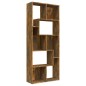 vidaXL Estantería madera contrachapada color roble ahumado 67x24x161cm vidaXL Estantería madera contrachapada color roble ahumado 67x24x161cm