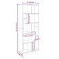 vidaXL Estantería madera contrachapada color roble ahumado 67x24x161cm vidaXL Estantería madera contrachapada color roble ahumado 67x24x161cm