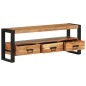 vidaXL Mueble de TV madera maciza de acacia 120x30x45 cm
