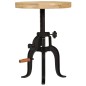 vidaXL Mesa auxiliar 45x(45-62) cm madera de mango y hierro fundido vidaXL Mesa auxiliar 45x(45-62) cm madera de mango y hierro fundido