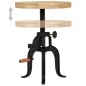 vidaXL Mesa auxiliar 45x(45-62) cm madera de mango y hierro fundido vidaXL Mesa auxiliar 45x(45-62) cm madera de mango y hierro fundido