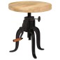 vidaXL Mesa auxiliar 45x(45-62) cm madera de mango y hierro fundido vidaXL Mesa auxiliar 45x(45-62) cm madera de mango y hierro fundido
