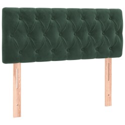 vidaXL Cabecero de terciopelo verde oscuro 100x7x78/88 cm