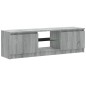 vidaXL Mueble de TV con luces LED gris Sonoma 120x30x35,5 cm vidaXL Mueble de TV con luces LED gris Sonoma 120x30x35,5 cm