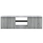vidaXL Mueble de TV con luces LED gris Sonoma 120x30x35,5 cm vidaXL Mueble de TV con luces LED gris Sonoma 120x30x35,5 cm
