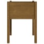 vidaXL Jardinera de madera maciza de pino marrón miel 50x50x70 cm vidaXL Jardinera de madera maciza de pino marrón miel 50x50x70 cm