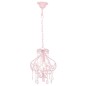 vidaXL Lámpara de techo con cuentas rosa redonda E14 vidaXL Lámpara de techo con cuentas rosa redonda E14