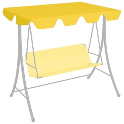 vidaXL Dosel de repuesto columpio jardín amarillo 188/168x145/110 cm
