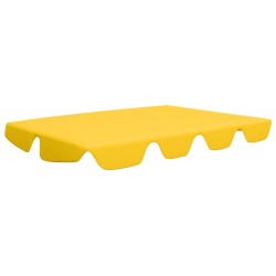 vidaXL Dosel de repuesto columpio jardín amarillo 188/168x145/110 cm