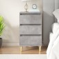 vidaXL Mesita de noche madera contrachapada gris hormigón 40x35x70 cm vidaXL Mesita de noche madera contrachapada gris hormigón 40x35x70 cm